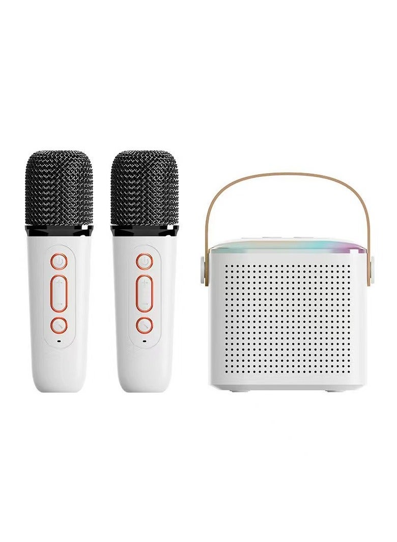 Mini Karaoke Machine for Kids,Portable Bluetooth Speaker with Wireless Microphone for Kids Toddler, 2 Bluetooth-Und RGB-Lichtern Gifts for Girls and Boys Birthday - Image 1