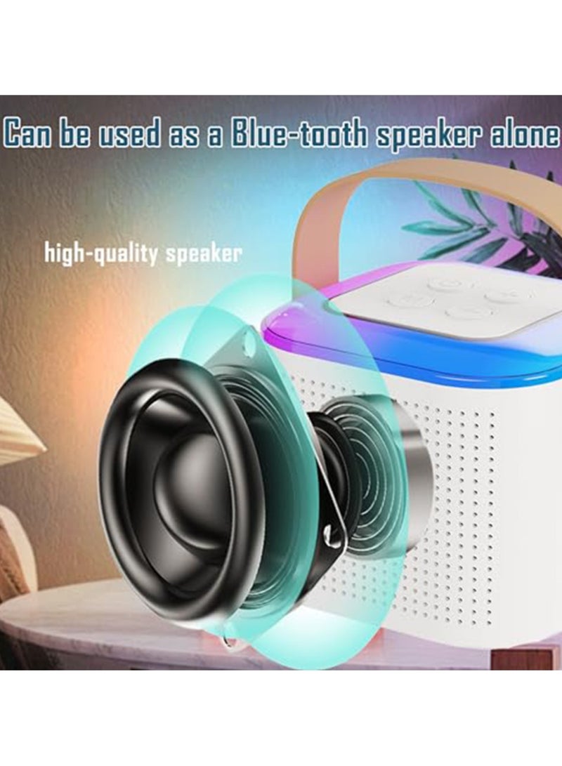 Mini Karaoke Machine for Kids,Portable Bluetooth Speaker with Wireless Microphone for Kids Toddler, 2 Bluetooth-Und RGB-Lichtern Gifts for Girls and Boys Birthday - Image 2