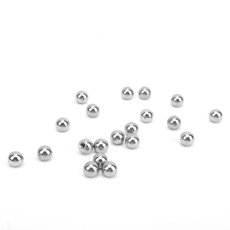 M4 Threaded Balls: 20 Pcs Stainless Steel M4 Threaded Hole - Precise Reaming Heat Resistant Corrosion Resistant Drilling Trimming Bead for Kossel Delta 3D Printer Magnetic Joint System Ink Cartridge F - Image 5