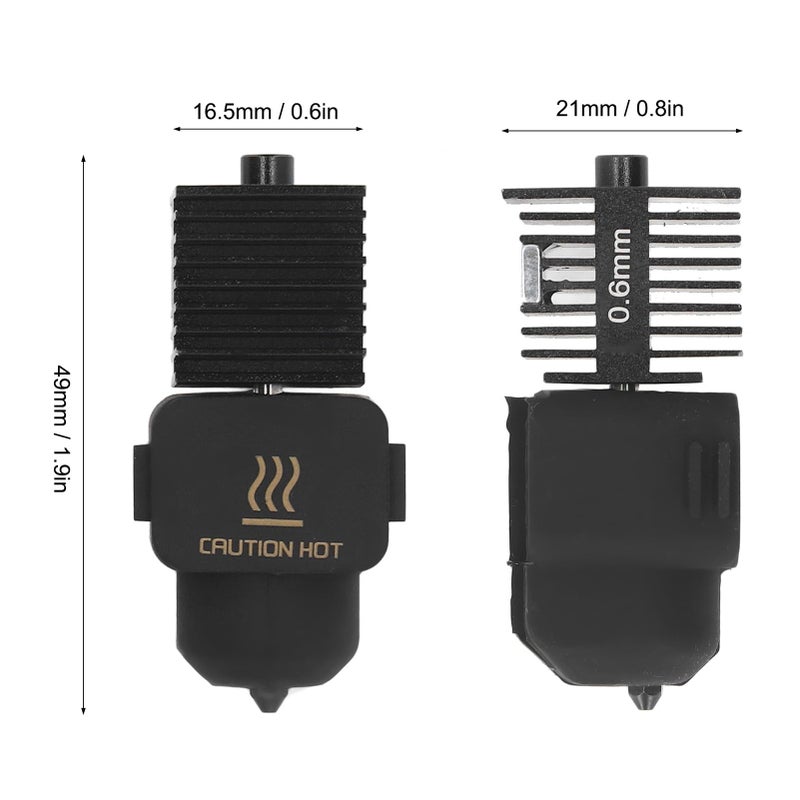 ترقية مجموعة فوهة الخيط القابلة للفصل مع غطاء السيليكون المقاوم للحرارة 0.6 مم لطابعة A1 Mini ثلاثية الأبعاد - Image 5