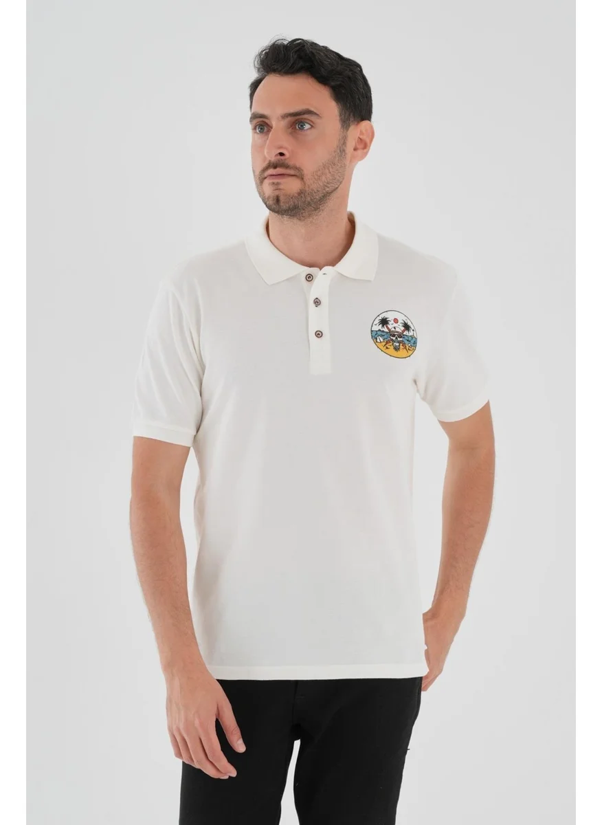 Alexander Gardi Alexandergardı Printed Polo Neck T-Shirt (E21-IGNPL01)