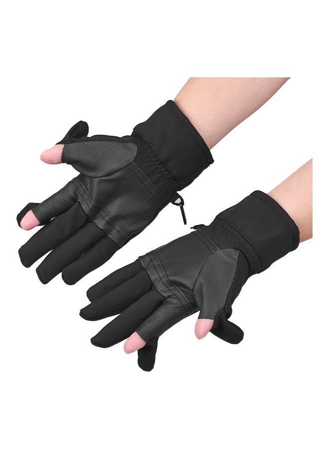 NIBEMINENT Anti-Skid Waterproof Photographic Gloves Black - Image 4