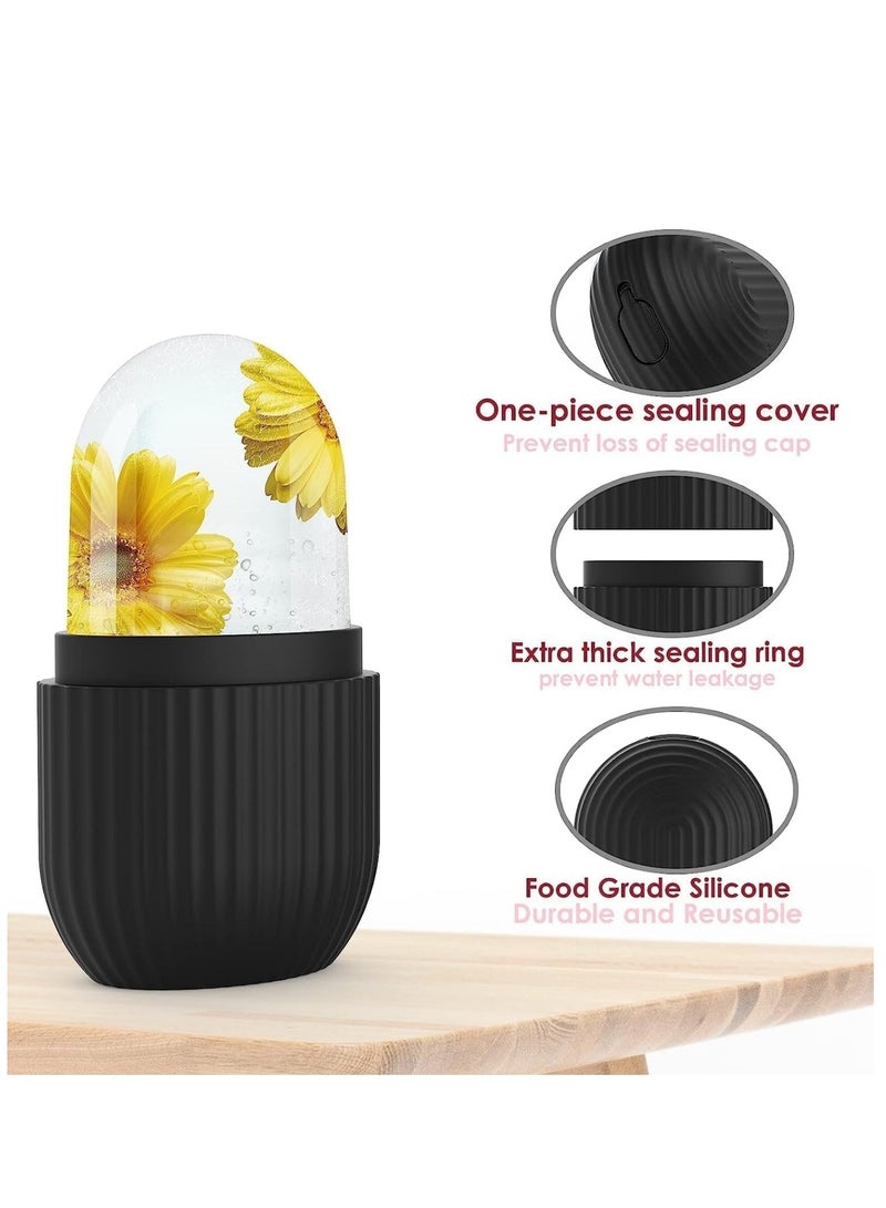 Glowudz Silicone Face Massage Ice Roller Black  - Image 3