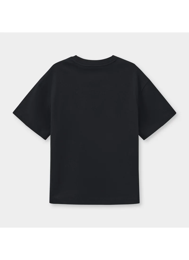 بالابالا Kids Unisex Round neck short-sleeved T-shirt