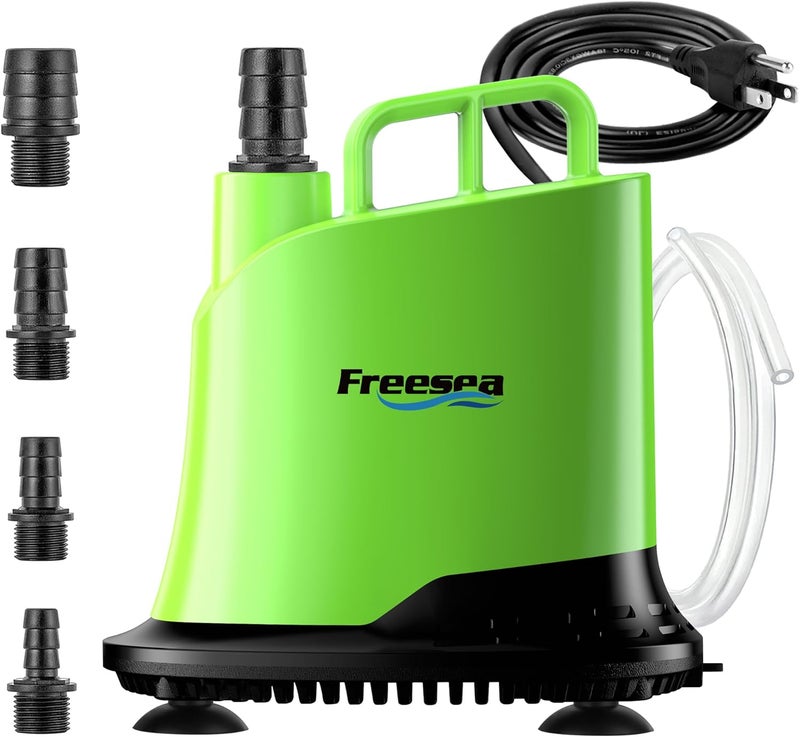 FREESEA Submersible Water Pump For Fountain: 700 GPH 40W Adjustable Small Sump Pump For Aquarium Pond Hydroponic - Image 1