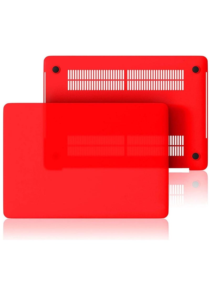 Ntech NTECH Macbook Pro 13 Case 2016 Matte Hard Cover For A1706 A1708 With without Touch Bar & Touch Id Red  - Image 3