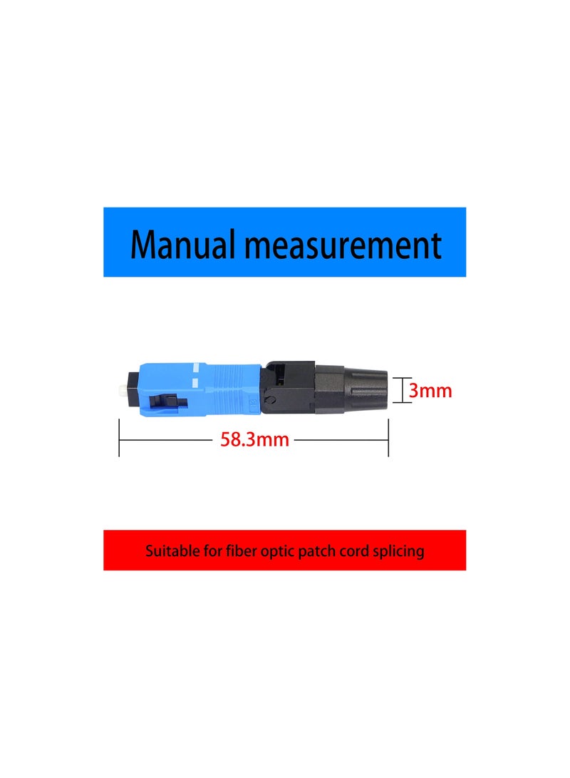 Captaintech FTTH SC/ UPC (APC)-C Fiber Quick Connector, Optic Fiber Fast Connector Adapter for FTTH ODF CATV (10PCS)  - Image 5