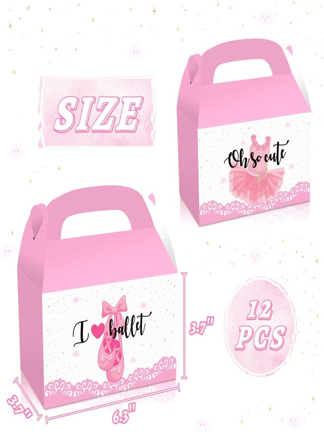 Roaring Good Time 12 PCS Ballerina Party Favor Boxes Treat Candy Goodie Bags Ballerina Party Bags Mama Mia for Baby Shower Birthday Decoration Dancing Decoration Supplies - Image 2