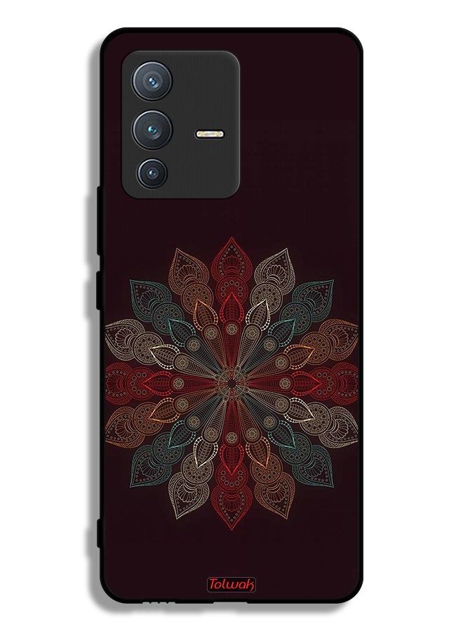 Tolwak Vivo V23 Pro 5G Protective Case Cover Mandala Flower Art - Image 1