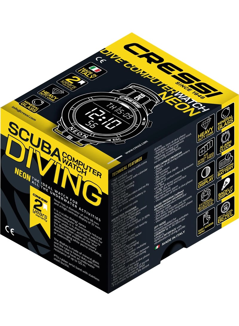 Cressi Neon Dive Computer Grey - Image 3
