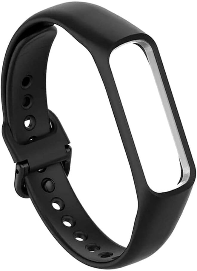 Generic - Generic Silicone Strap for Galaxy Fit e, Black - Image 1