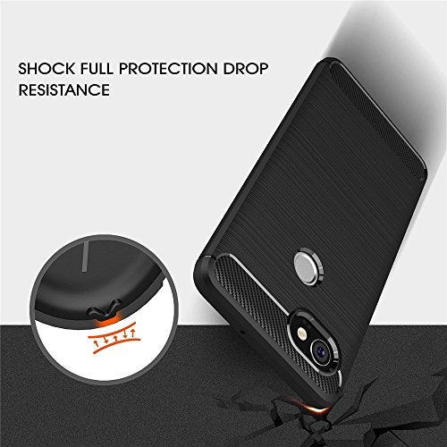 CEDO Google Pixel 2 XL Rugged Cover | Armor TPU Military Grade Shockproof | Slim-Fit Anti-Slip Back Cover Case (Black) - Image 2