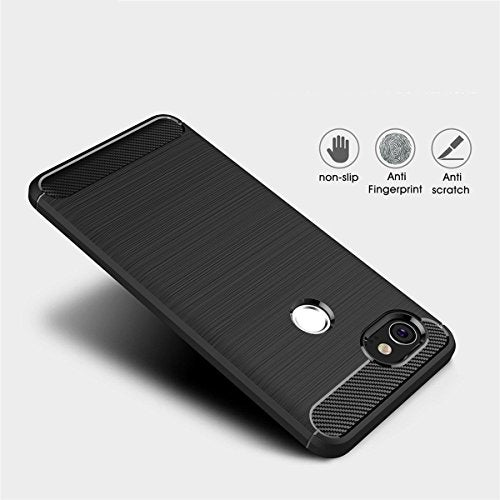 CEDO Google Pixel 2 XL Rugged Cover | Armor TPU Military Grade Shockproof | Slim-Fit Anti-Slip Back Cover Case (Black) - Image 5