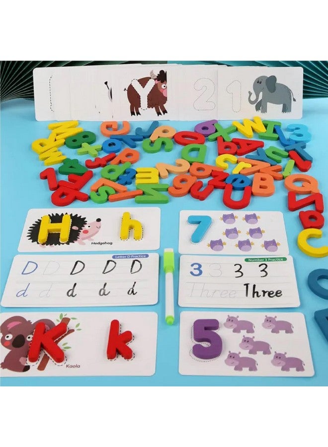 Chocozone Wooden Learning Educational Board For Kids, Learning Puzzle Toys For 2 Years Old Boys & Girls (Spelling & Numbers) - Image 5
