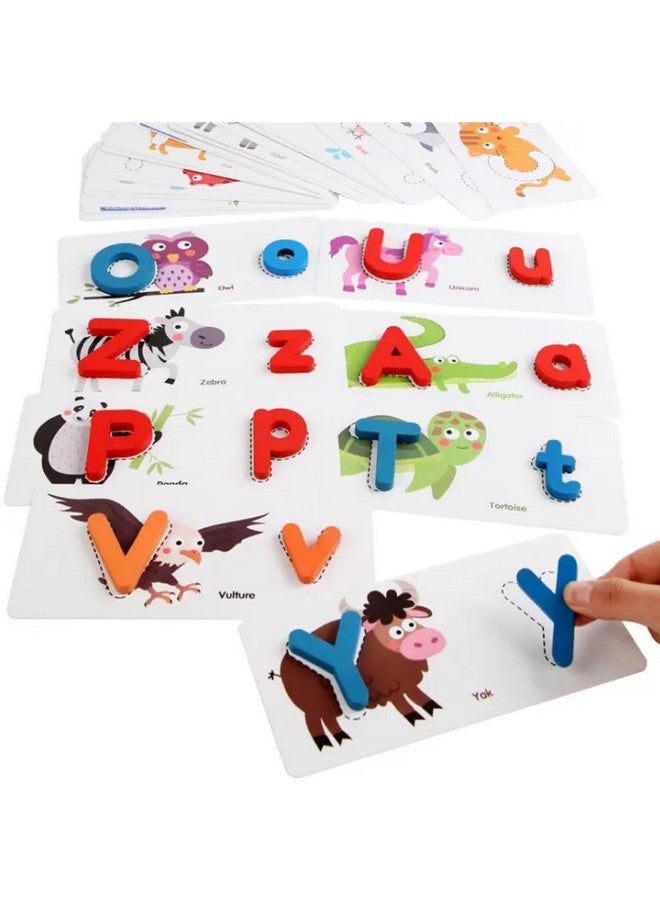 Chocozone Wooden Learning Educational Board For Kids, Learning Puzzle Toys For 2 Years Old Boys & Girls (Spelling & Numbers) - Image 3