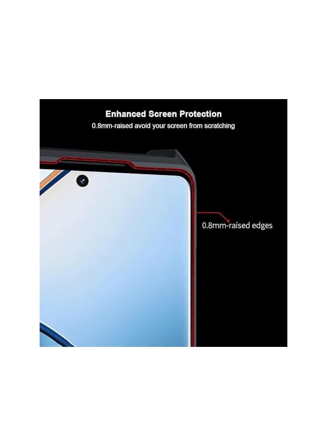 erorex OPPO Reno 12 Pro Cover, Camera Lens Protection Case, TPU Shockproof Airbags Bumper Anti-Yellowing Mobile Phone Back Cover, Slim Fit Protective Casing - Image 4