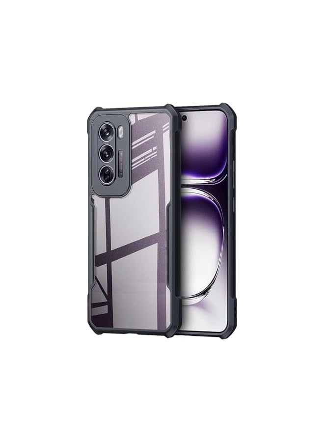 erorex OPPO Reno 12 Pro Cover, Camera Lens Protection Case, TPU Shockproof Airbags Bumper Anti-Yellowing Mobile Phone Back Cover, Slim Fit Protective Casing - Image 1