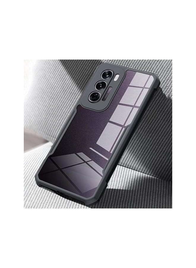 erorex OPPO Reno 12 Pro Cover, Camera Lens Protection Case, TPU Shockproof Airbags Bumper Anti-Yellowing Mobile Phone Back Cover, Slim Fit Protective Casing - Image 2