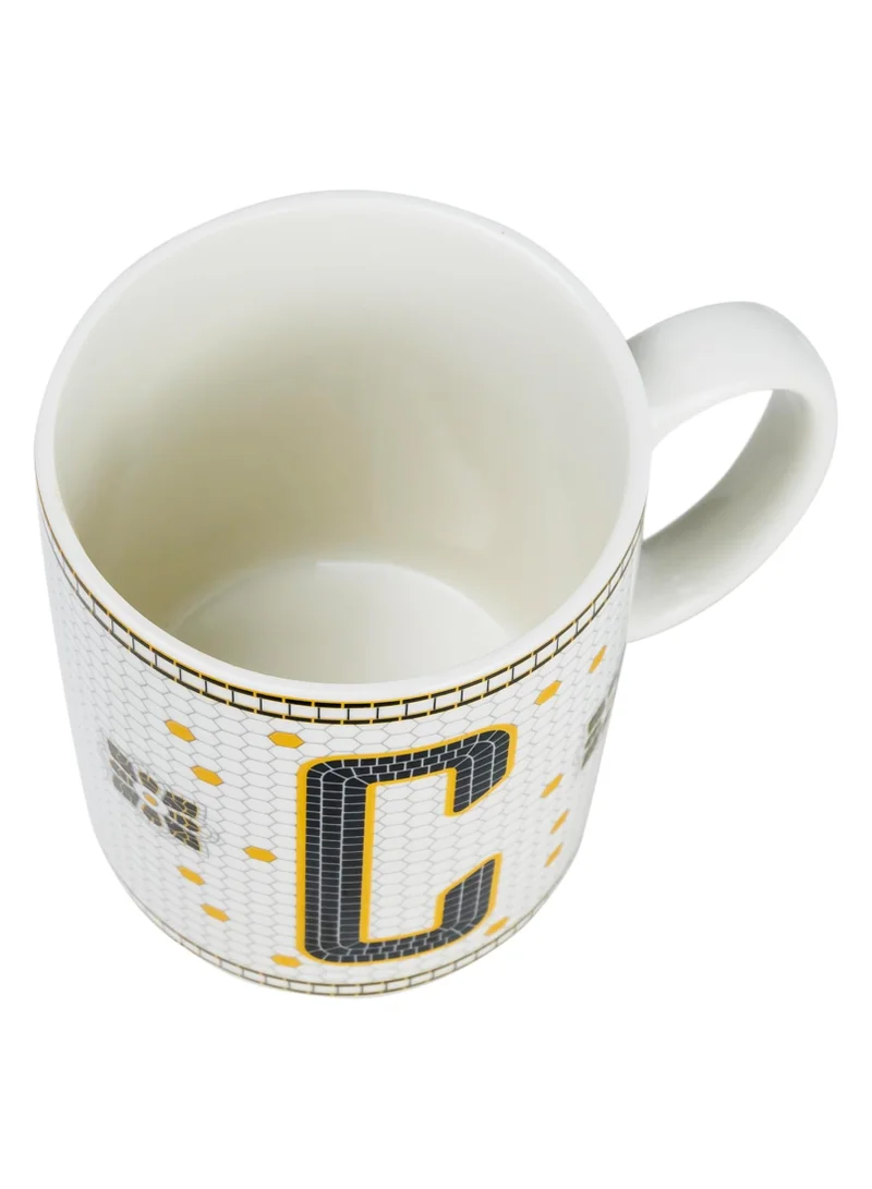 Cuisine Art Cuisine Art Letter C Printed Porcelain Ceramic Tea Coffee Mug 300ml - Stylish and Durable Mug for Hot Beverages