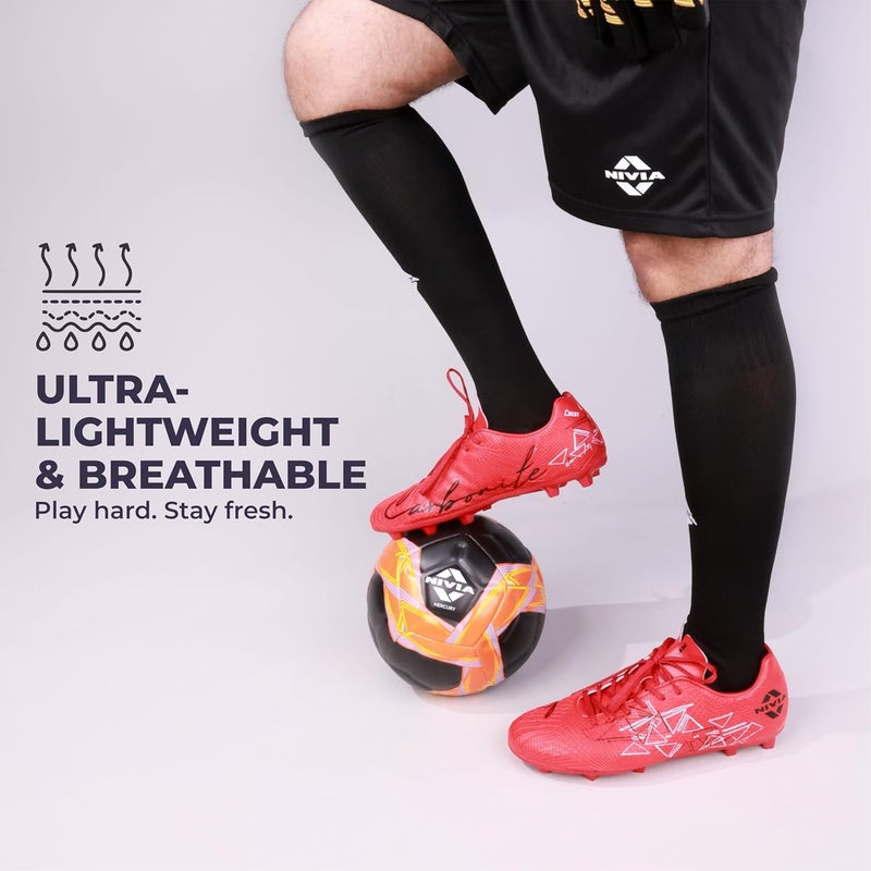 Nivia Ashtang 2.0 Football Stockings, soccer stockings, stockings for men (Black, Small) - Image 2
