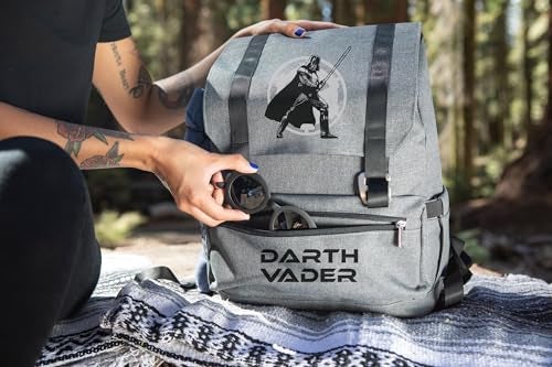 PICNIC TIME Star Wars Darth Vader OTG Traverse Backpack Cooler, (Heathered Gray) - Image 5
