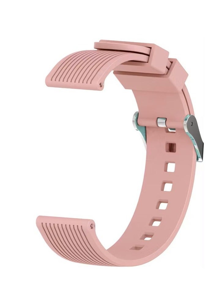 ديفيا سوار رياضي فاخر من السيليكون لساعة سامسونج جالاكسي / سوار بديل / سوار ساعة / ملحقات سوار المعصم - وردي - Image 1