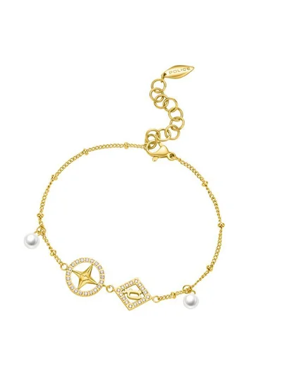 POLICE Sheeny Bracelet for Women Gold Plating with PearlsPEJLB0002105