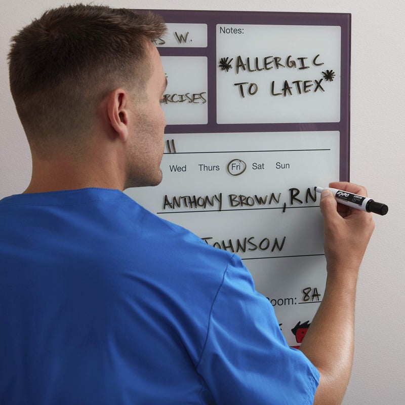 EXPO Magnetic Dry Erase Markers with Eraser, Assorted Colors, Chisel Tip, 4 Count - Whiteboard, School, Classroom, Teacher Supplies - Image 2