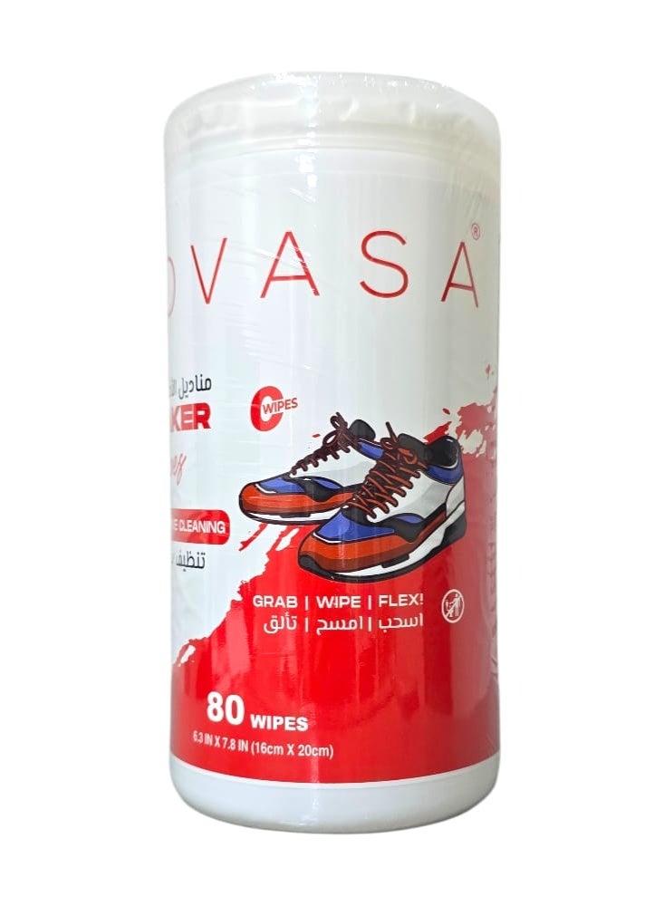 lovasa Sneaker Wipes 80 wipes - Image 2