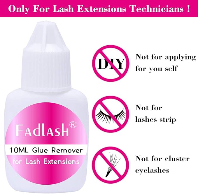 FADLASH Eyelash Extension Remover 10g Lash Extension Remover Dissolves Powerful for Lash Extensions Lash Glue Remover Low Irritation for Sensitive SkinRose - Image 5