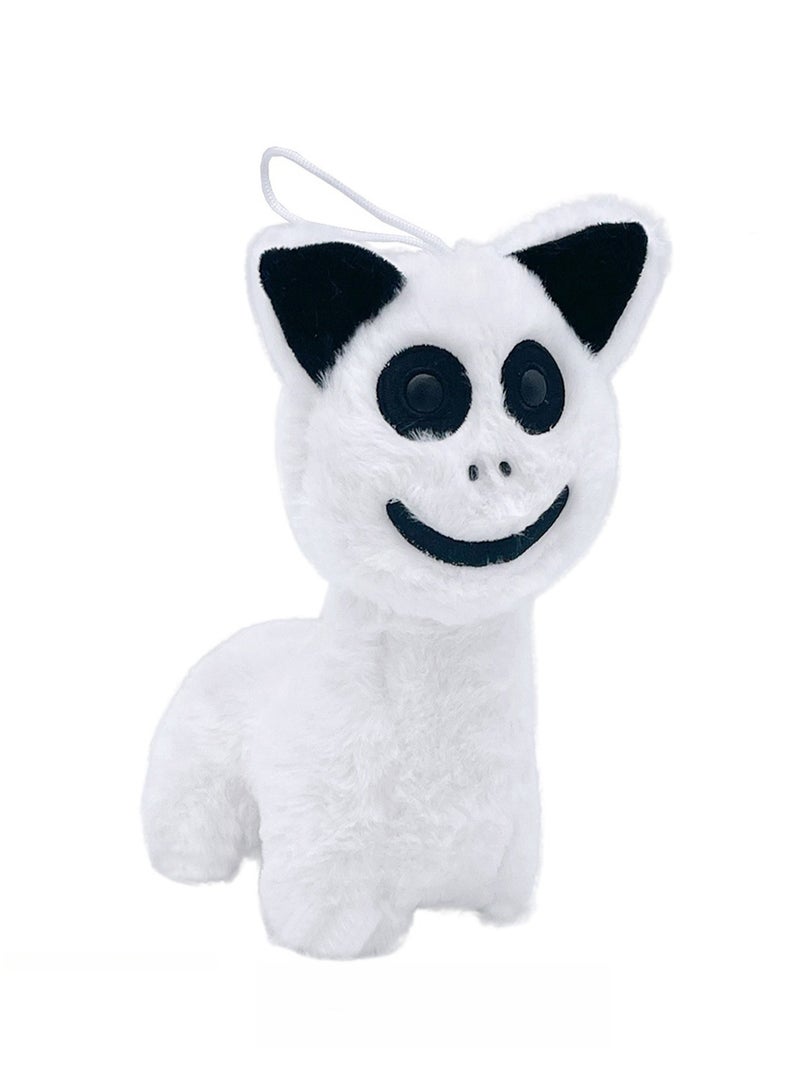 White Cat Plush Doll Deformed Zoo Horror Game Peripheral Children's Toy - Image 1