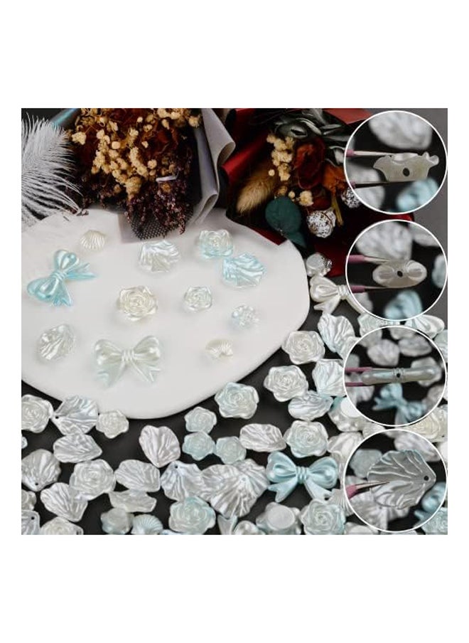 Generic - 100Pcs Flower Daisy Slime Charms Set Mix Shapes - Image 1