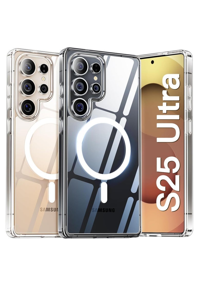 ten.tech Clear Magnetic Case for Samsung Galaxy S25 Ultra, Camera Protection Cover, Wireless Charging Compatible,Acrylic Hard Back Case for samsung s25 ultra (Samsung Galaxy S25 Ultra) - Image 1
