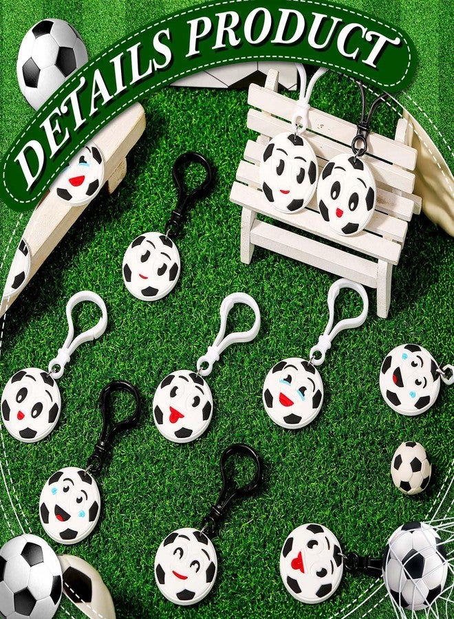 Maxdot 24 Pack Sport Party Favors Ball Keychains Mini Foam Balls with Soccer for Goodie Bags, School Carnival Reward, Stress Relief Fidget Toys Women Men Sport Team Players Party Favor Birthday Gift - Image 3