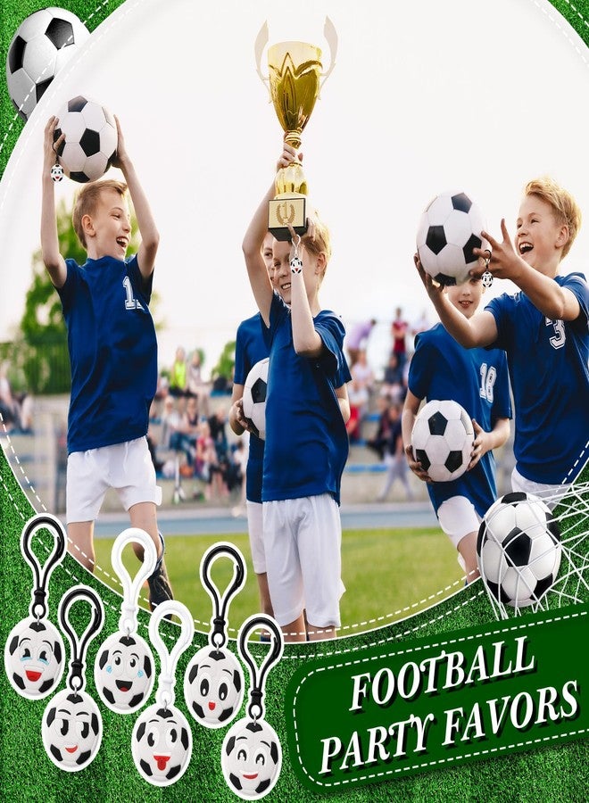 Maxdot 24 Pack Sport Party Favors Ball Keychains Mini Foam Balls with Soccer for Goodie Bags, School Carnival Reward, Stress Relief Fidget Toys Women Men Sport Team Players Party Favor Birthday Gift - Image 4
