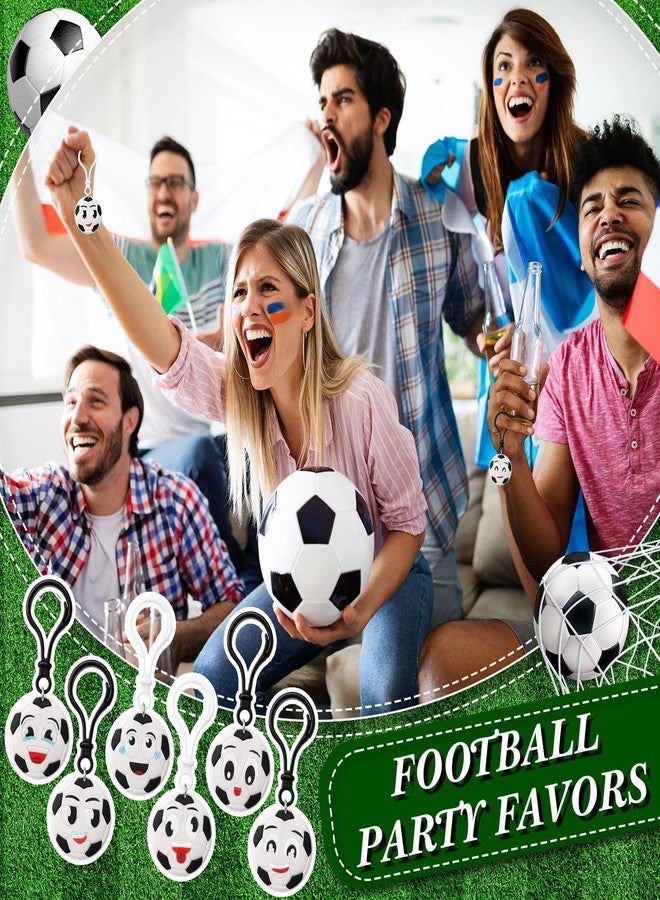 Maxdot 24 Pack Sport Party Favors Ball Keychains Mini Foam Balls with Soccer for Goodie Bags, School Carnival Reward, Stress Relief Fidget Toys Women Men Sport Team Players Party Favor Birthday Gift - Image 5