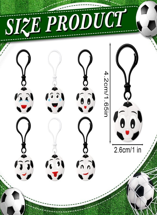 Maxdot 24 Pack Sport Party Favors Ball Keychains Mini Foam Balls with Soccer for Goodie Bags, School Carnival Reward, Stress Relief Fidget Toys Women Men Sport Team Players Party Favor Birthday Gift - Image 2
