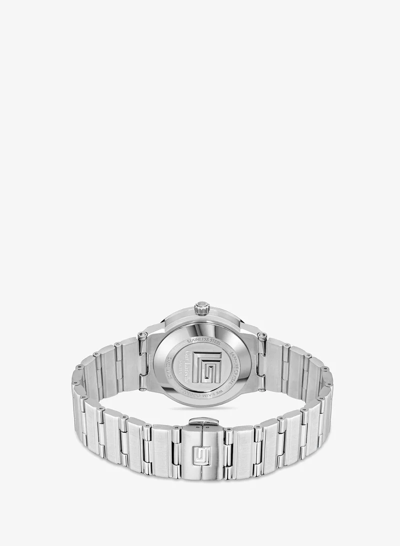 Guy Laroche  Sacha Blue Dial Silver Stainless Steel Bracelet Watch for Men 42mm for Men | Best Price UAE