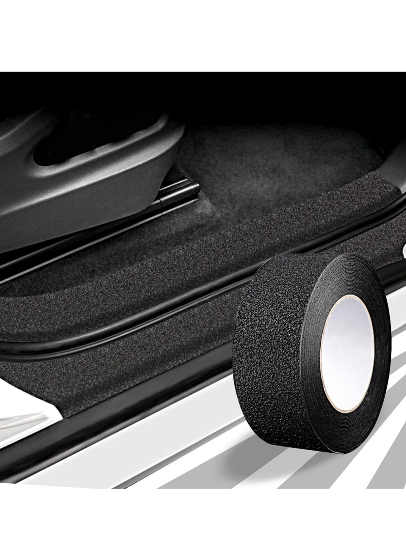 Anti-Slip Car Door Entry Guard, Car Door Sill Protector, Rear Bumper Guard Scratch Scratch Protection Strip, Edge Protector for Most Cars Accessories, 7 * 5 cm, Textured Black - Image 5