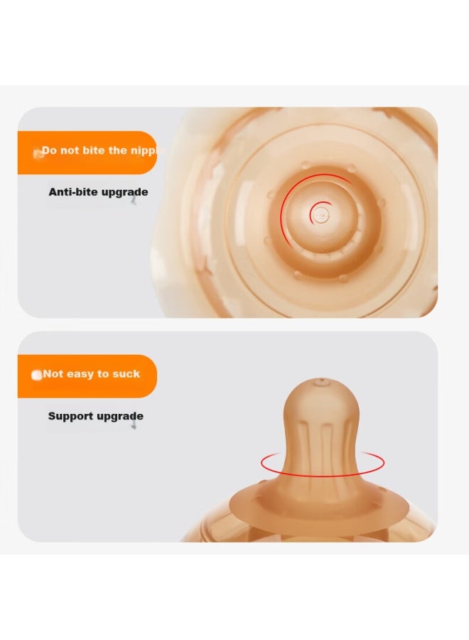 Licheers Breastfeeding Nipple Shield For Newborns, Large Nipple Protection Cover, Breast-Like Nipple Shield, Double-Layer Corrective Feeding Aid - Image 4