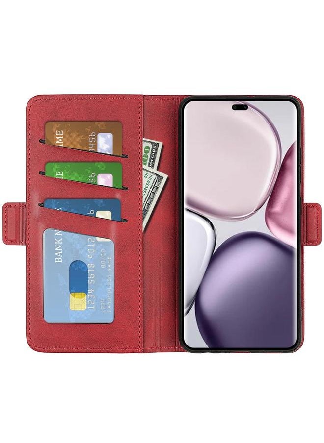 Zaboon Case For Honor X9c Dual-side Magnetic Buckle Horizontal Flip Leather Phone Case  - Image 4