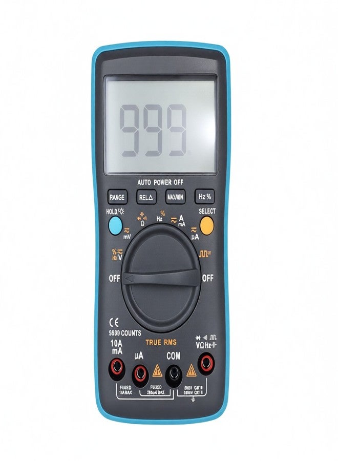 BSIDE Digital Multimeter AC DC Voltage Current 9999 Counts ZT302 Portable Handheld Ammeter Ohm Capacitance Tester Square Wave Output Auto/Manual Range Electrical Test Diagnostic Machine with True RMS Backlight Large LCD Display - Image 1