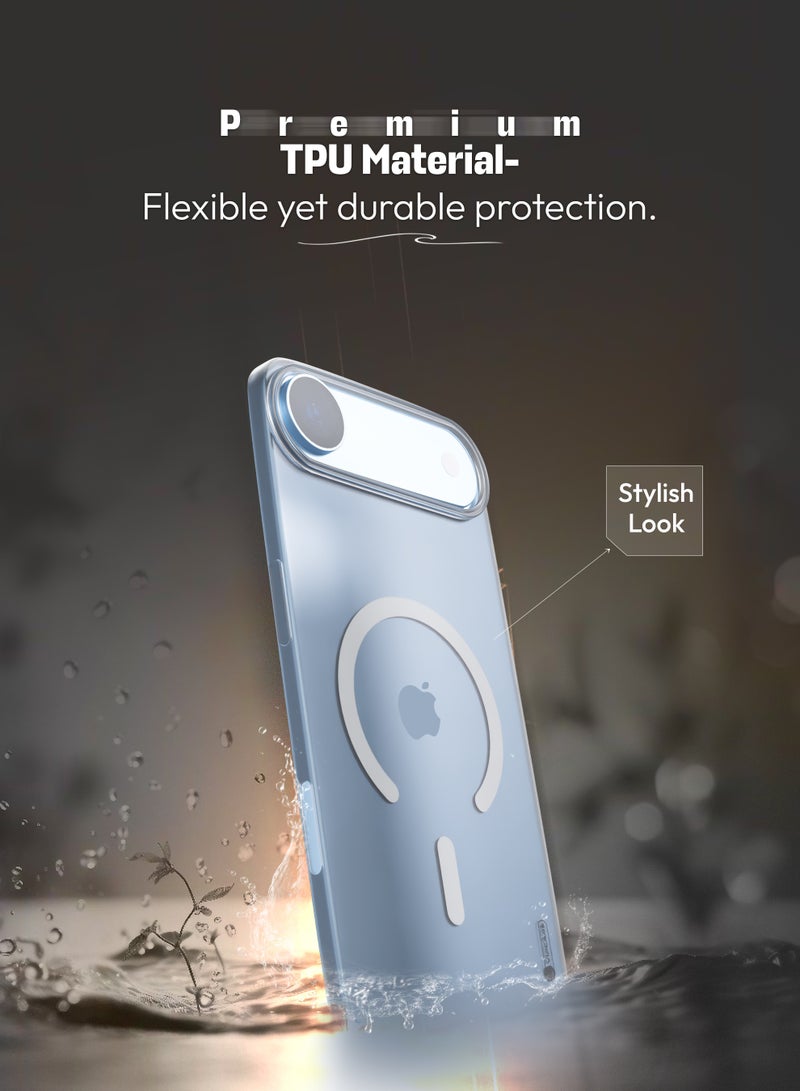 Vipcare iPhone 17 Air MagSafe Case Lightweight Transparent Shockproof Protective Cover with Strong Magnetic N52 Anti-Yellowing Scratch Resistant Drop Protection Slim Mobile Back Case - Image 2