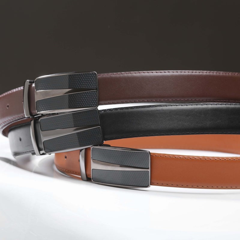 Testa Toro Classic Automatic Leather Belt (Click) with Carbon Buckle – B20 - Image 5