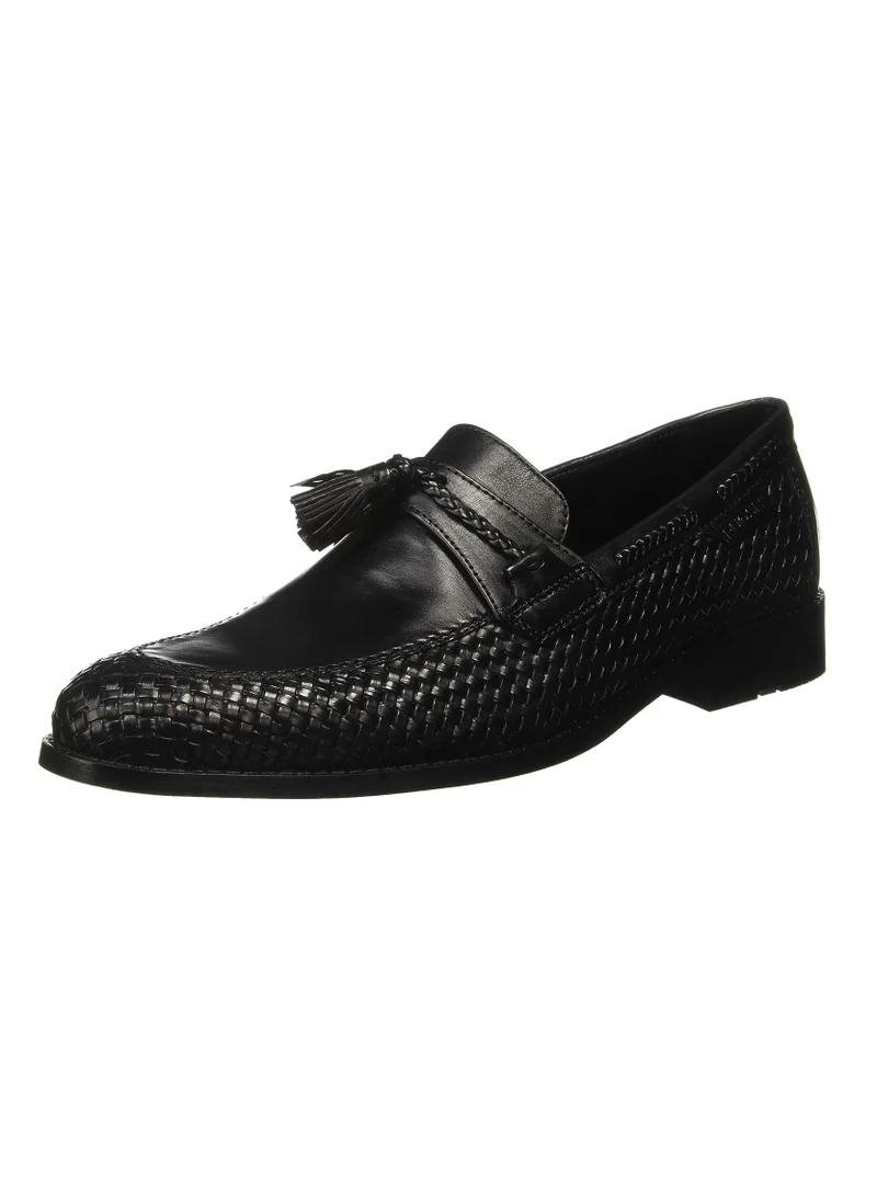 RUOSH Men's Genuine Leather Slip On Dress Shoes Tassels Oxfords Derby Formal Business Party Occasion Modern Styling