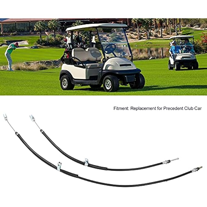 ريحني مجموعة كابل الفرامل، مجموعة أسلاك فرامل الانتظار، متوافقة مع سابقة سيارات النادي 103528701 استبدال كابلات السائق والراكب، قطع نظام فرامل عربة الجولف - Image 3