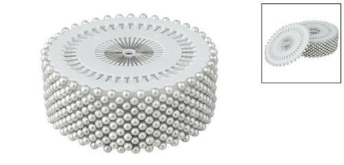 GBSTORE 480pcs White Decorative 3mm Round Manmade Pearl Head Corsage Sewing Pins Straight Dressmaking Pins - Image 2