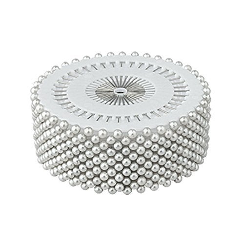 GBSTORE 480pcs White Decorative 3mm Round Manmade Pearl Head Corsage Sewing Pins Straight Dressmaking Pins - Image 1