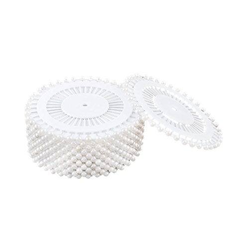 GBSTORE 480pcs White Decorative 3mm Round Manmade Pearl Head Corsage Sewing Pins Straight Dressmaking Pins - Image 3