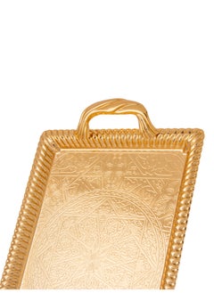 Dania A set of heavy metal trays in three different sizes with modern designs and engravings  - Image 3